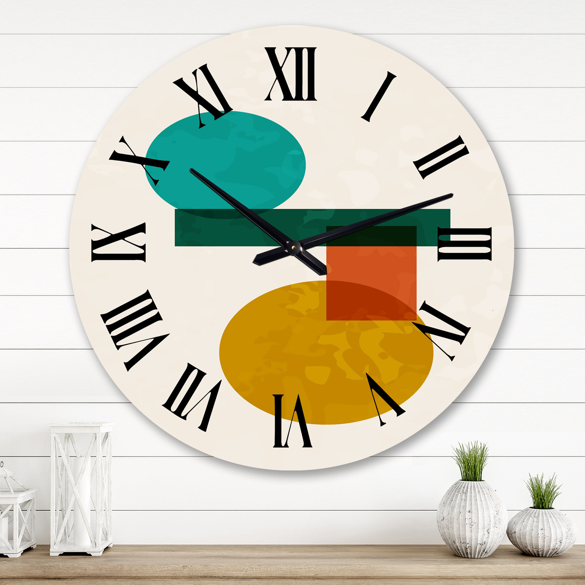 East Urban Home Abstract Composition Organic Vintage Geometry I Wall ...