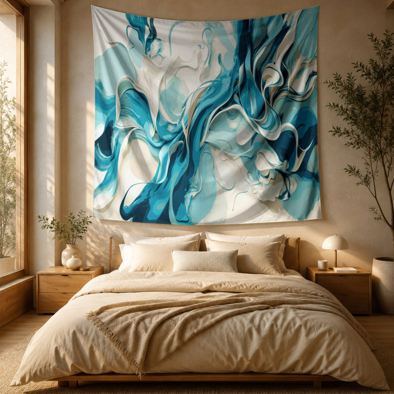 Tapisserie murale «Lyrical Abstraction», 51 po x 60 po