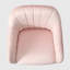 Chaise de bureau rembourrée en velours Farrah-101215815