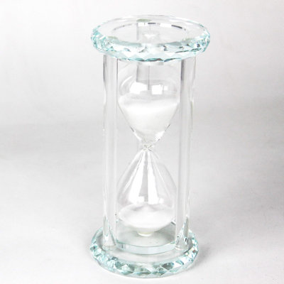 Crystal hourglass timer