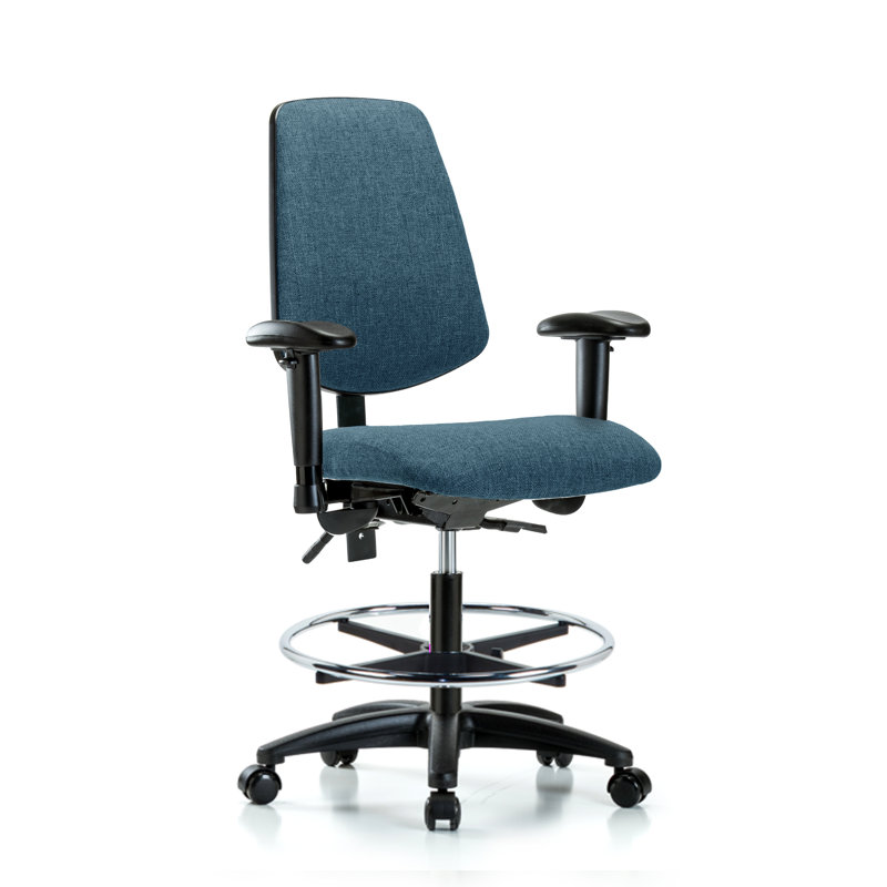 Task Chair, Casters, Blue
