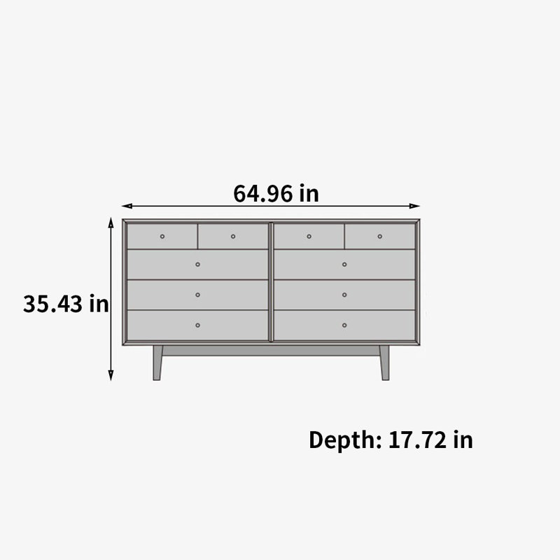 Simple Multi-functional Storage Drawer Sideboard