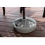 Poids américain: 50 lb Base de parasol d'extérieur ronde remplissable en noir-166653196