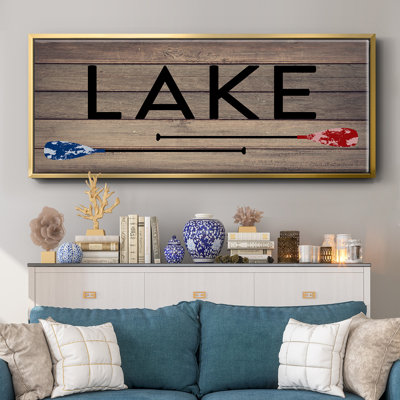 Lake Paddles - Toile encadrée