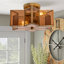 Ainoah 2 - Light 41cm Unique/Statement Star Semi Flush Mount Light-673268869