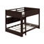 Lit superposé grand sur grand avec armoires de rangement et ports de chargement USB-1335336723