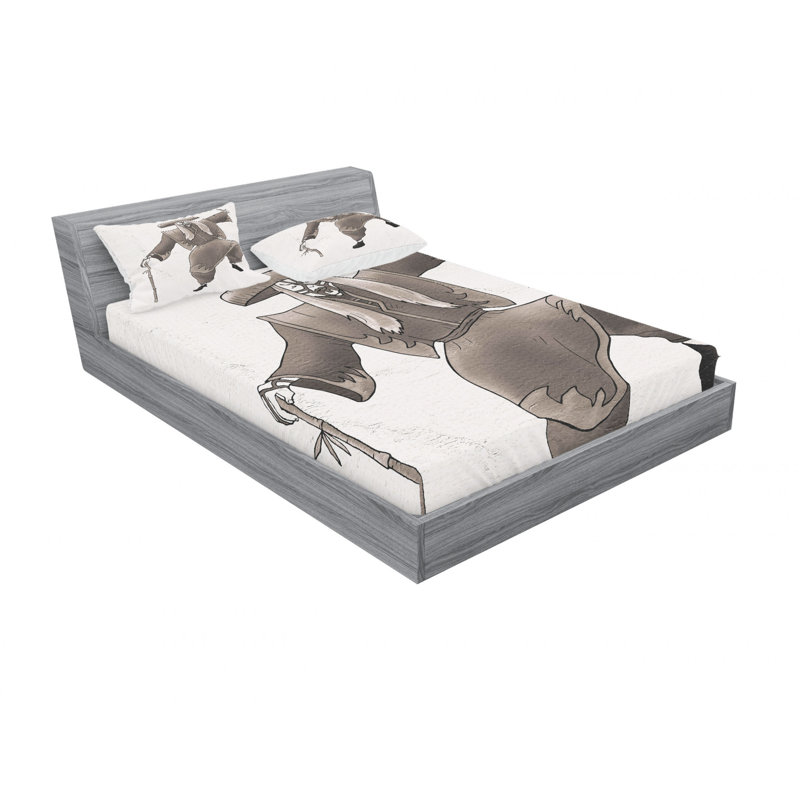Ensemble de draps istmake oriental, Ensemble de draps pour lit double avec un drap-hou