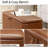 40" Faux Leather Storage Ottoman Bench