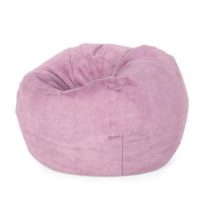 Fauteuil à billes 3 pieds lavande - confortable et doux. Design moderne avec fausse fourrure. Rembourrage en mousse haute. Housse à fermeture à glissière amovible. 34 po x 34 po Poids de 23 lb. 25 po de hauteur pieds ronds. Rempli de mousse supérieure. Housse