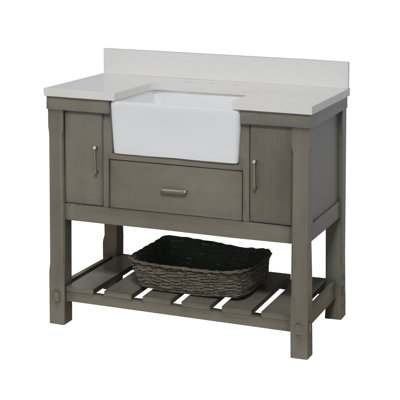 Ensemble de meuble-lavabo simple de 42 po Hitton