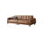 94.49"Brown Genuine Leather Sofa-481866376