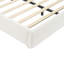 Structure de lit tapissier en tissu de style crème-1634635884