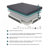 Bed Mattress Gel-Infused Memory Foam Hybrid Mattress, Dark Gray, Mattress In A Box-490701224-490701230