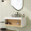Meuble-lavabo mural simple 30 po avec vasque en céramique-130006725
