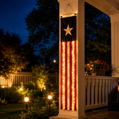 Independence Day Flag Hanging Star Flag Decoration Outdoor Scene Decoration