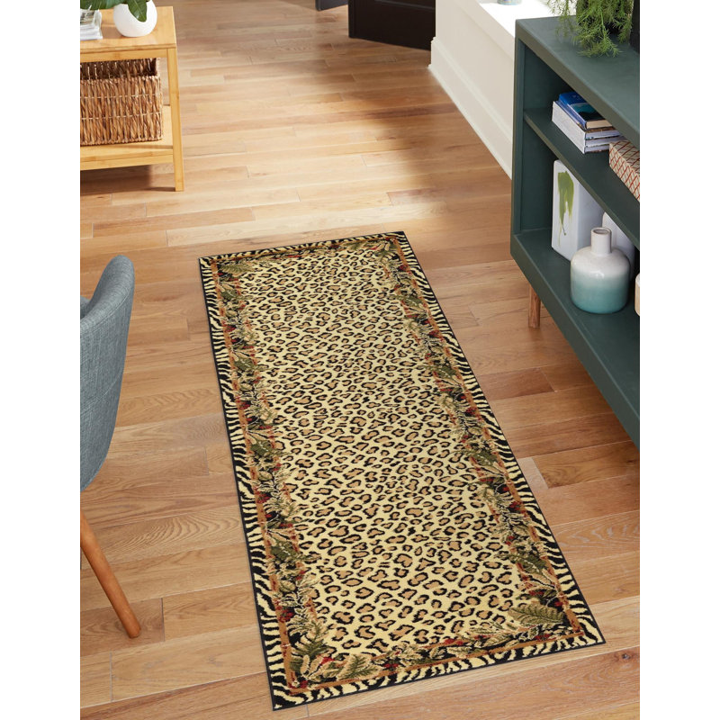 Testerman Animal Print Indoor Rug, Runner 2'7" x 10'