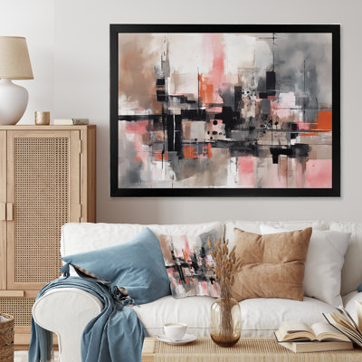 Pink Black Minimalims Fludity II " Pink Black Minimalims Fludity II "