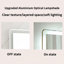 Miroir mural de salle de bain à DEL 28 po, anti-buée, à intensité variable, en verre trempé incassable pour le maquillage et le rasage | Idée de cadeau-1970075936-1970075930
