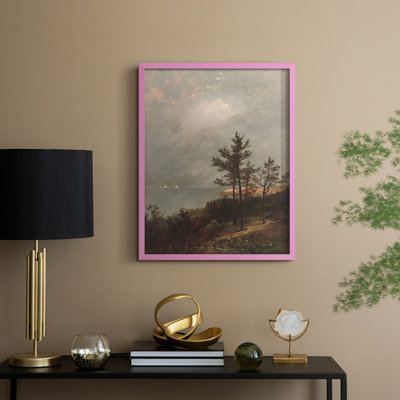 «Vintage Landscape CXII», reproduction encadrée - bois massif