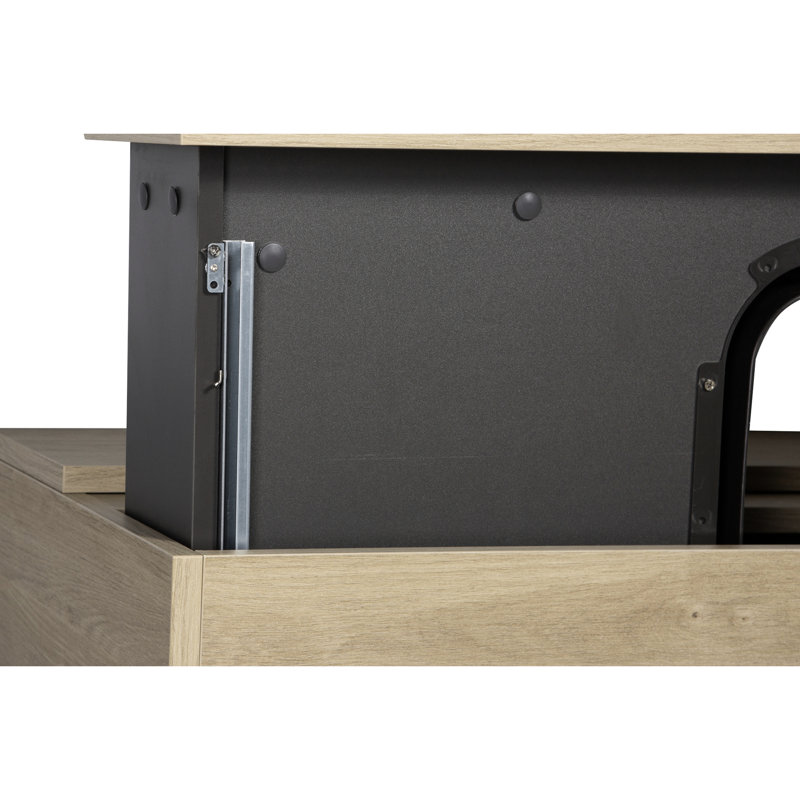 Meuble-lavabo de salle de bain avec lavabo et comptoir en résine, meuble-lavabo spacieux 36 po avec tiroirs en chêne naturel