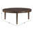 48" Round Wood and Iron Coffee Table-315372904-315372919