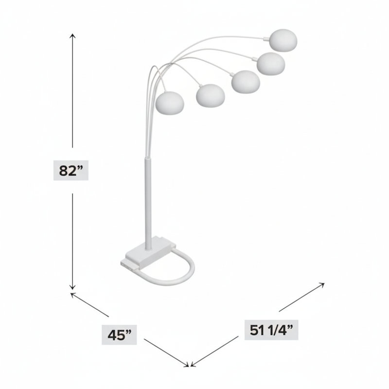 Lampe de plancher de style moderne avec abat-jour paon classique 1 pièce 82 po