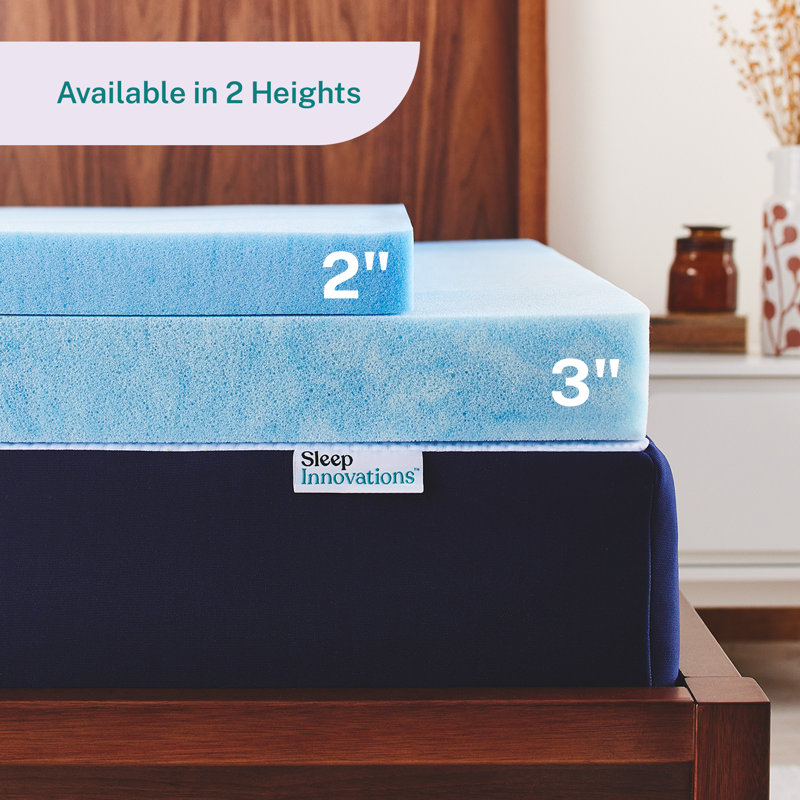 3'' Gel Memory Foam Mattress Topper, Twin
