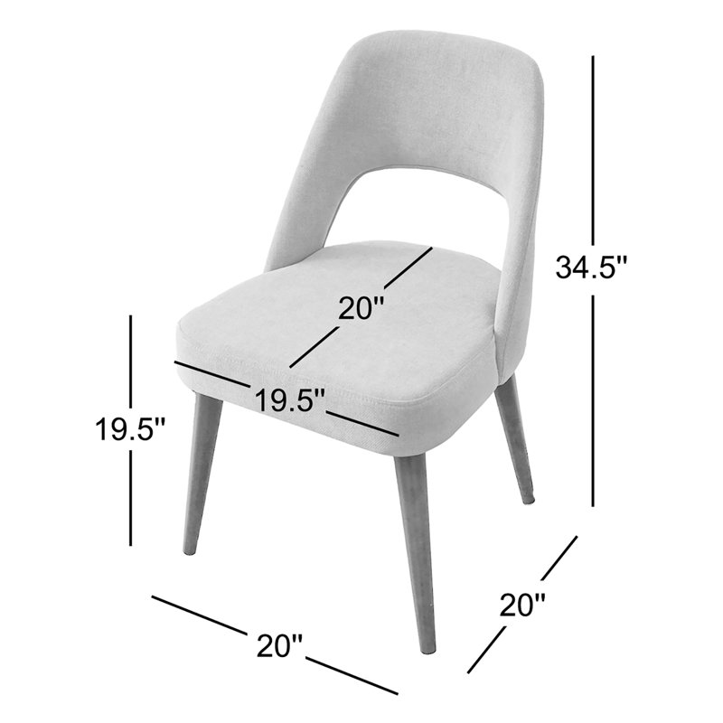 Chaise d'appoint rembourrée Argent, Orange brûlé