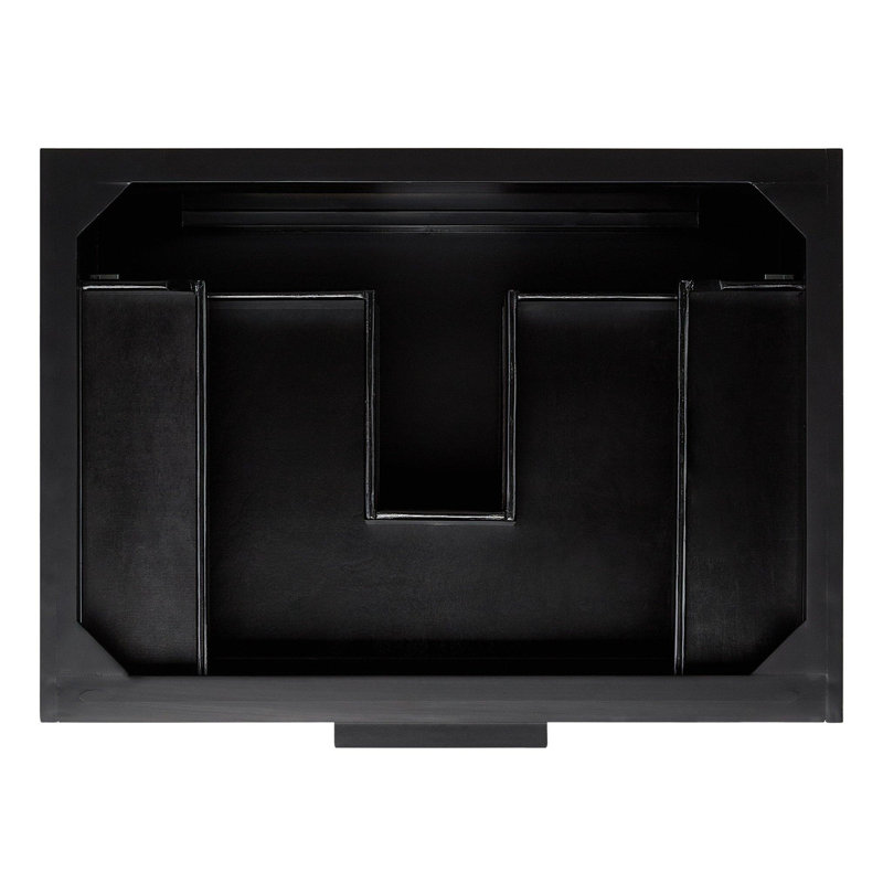 30" Dita Double Bathroom Vanity - Cabinet Only, Black