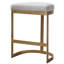 Ivanna Upholstered Stool with Metal Frame-1251804158