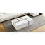 Table basse rectangulaire à plateau coulissant avec 2 tiroirs et 2 rangements cachés pour le salon 47,2 po