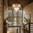 12 - Light Clear Glass Tiered Round Chandelier