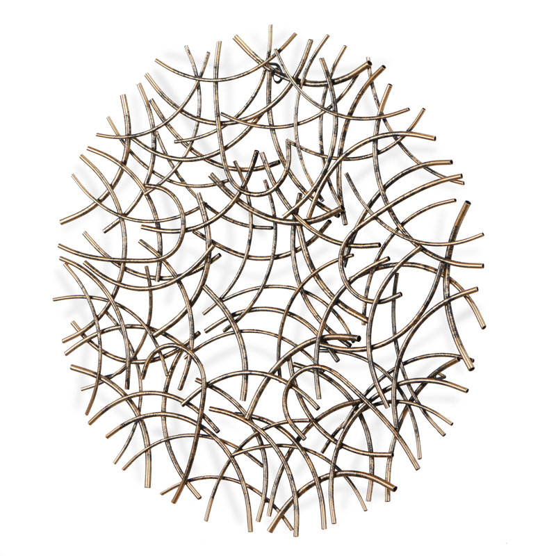 Décoration murale ronde, H 32,5 po x l 32,5 po x P 2,75 po