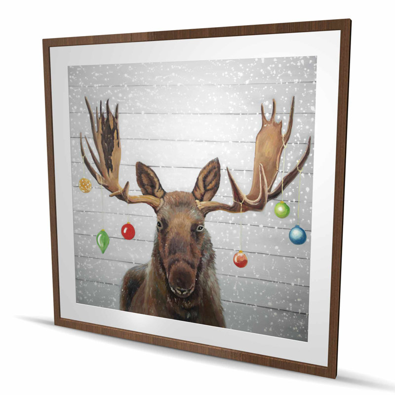 Orignal avec boules de Noël - brun