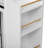Pet Kitchen Island End Table Dog Crate With Elegant Appearance, White Finish And - Toned Wood, Side Shelves For Extra Storage, Metal Hinges Modern Design, Ample Unique Sliding Doors, Space Wood