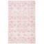 Tapis rose foncé / ivoire en laine touffetée à la main Noor-541710625