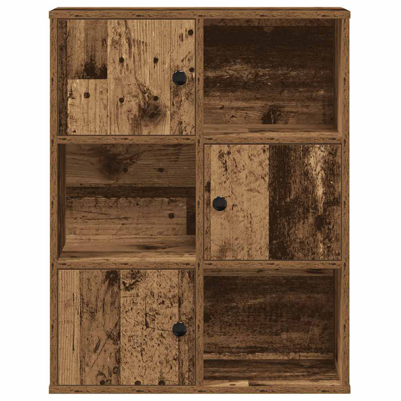 Bookcase 60X24x76.5 Cm Engineered Wood, Old Wood