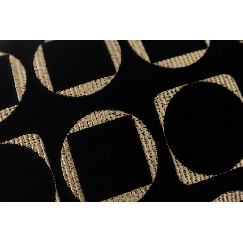 Housse de coussin réversible en velours géométrique, H 18 po x l 18 po, Carré