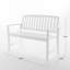 Banc Loja, banc de parc pour l'extérieur, jardin, cour, parc, entrée-858736533
