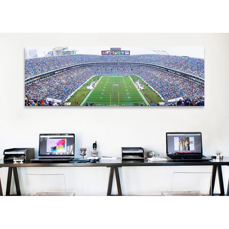 East Urban Home NFL Football, Ericsson Stadium, Charlotte, North Carolina Photographic Print on Canvas Size: 24' H x 72' W x 1.5' D