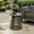 Outdoor Acacia Wood Patio Side Table-397118462