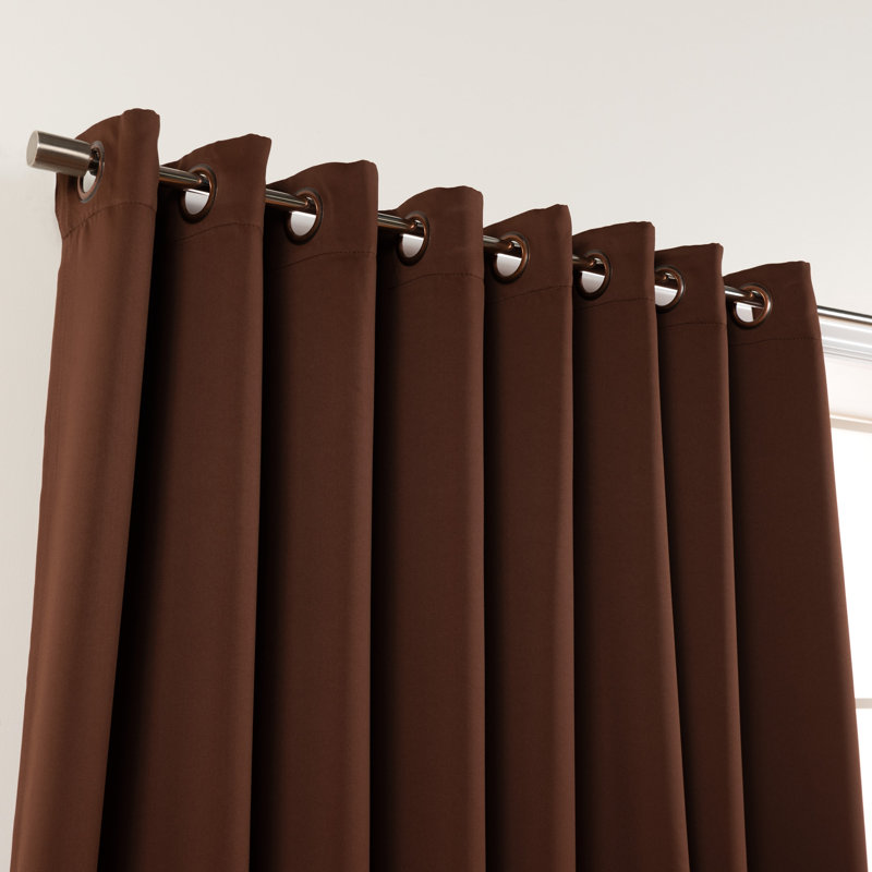 Colinton Curtain Single Panel, 100" W x 96" L, Chocolate