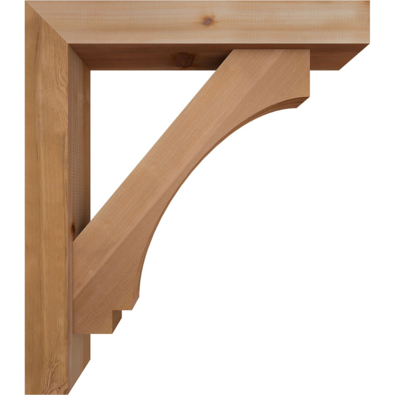 Support de bloc impérial avec entretoise décalée, 32 x 28, Cèdre rouge occidental de l 5 1/2 po (lisse)