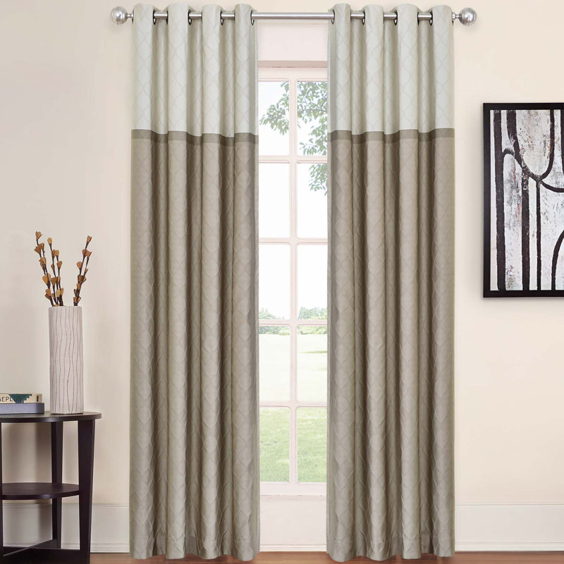 Arno Curtain Single Panel, 52"W x 63"L, Latte