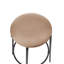 Laplace Upholstered Counter Stool with Metal Frame-1436632084