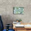 «Aqua Leaves» par Lori Deiter, art mural sur toile-1684935457