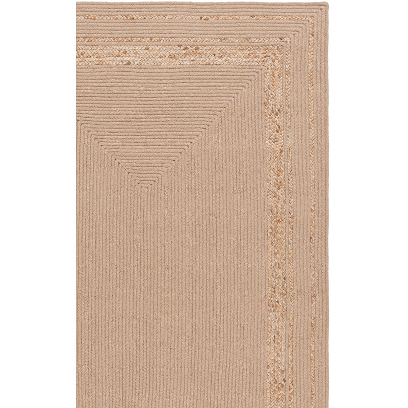 Tapis tressé 803 en naturel / beige, Rectangle 8 pi x 10 pi