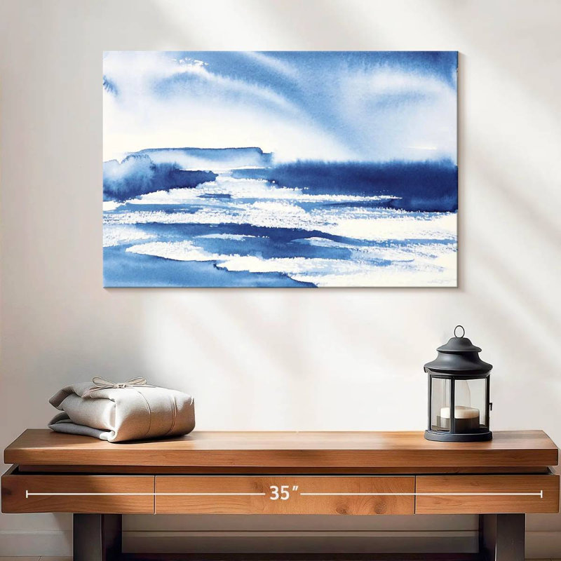 Avery Ocean Blue I, 16" H x 24" W