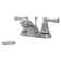 FlowCurve 4 in. Centerset 2-Handle Bathroom Faucet with 50/50 Pop-Up Drain in Polished Chrome