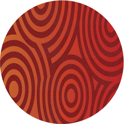 Tapis rouge tissé à la machine